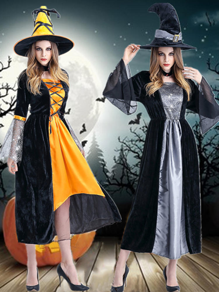 Halloween Costumes Witch Cosplay Three Pieces Party Women Clothi