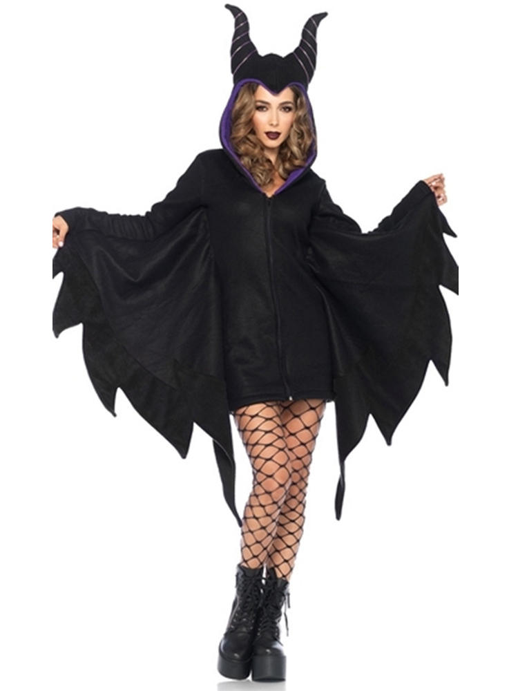 Black Devil Vampire Cosplay Women Halloween Party Dress