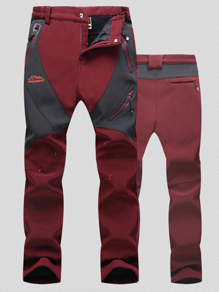 Women Outdoor Windyproof Stitching Sport Mountaineer Thicken Pan